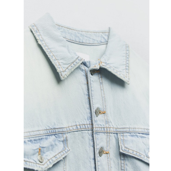 Zara TRF DENIM SHORT JUMPSUIT 4365/080 - Picture 13 of 15